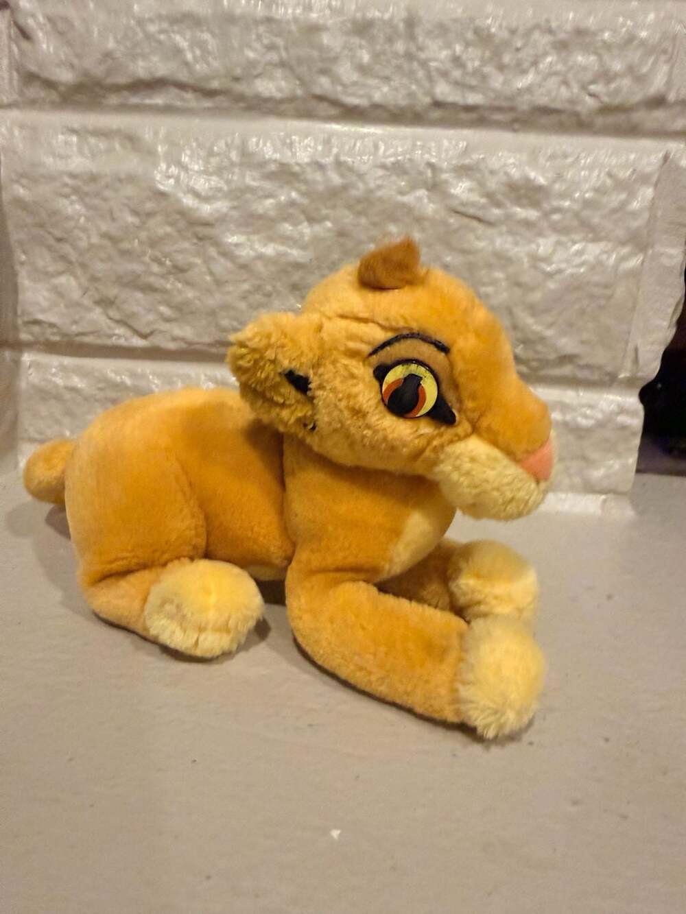 1990s Vintage Disney The Lion King Simba Plush Toy